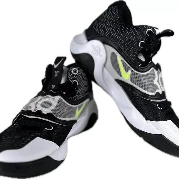 Nike KD Trey 5 X Black White Volt Shoes DD9538 007 Kevin Durant Men Size 10.5 - Picture 2 of 7